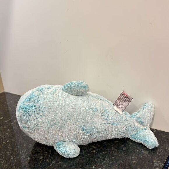 GUND Nori Narwhal Stuffed Animal Plush Whale Pastel Blue With Sparkling Horn 11” - Picture 5 of 7